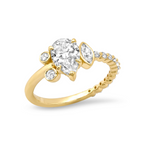 Three Stone Round Diamond Engagement Ring