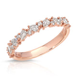 Marquise Diamond Wedding Band