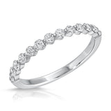 Floating Diamond Wedding Band