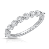 Floating Diamond Wedding Anniversary Band