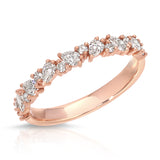 Pear and Round Shape Diamond Ring