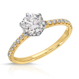 Lab Grown Round Diamond Engagement Ring