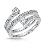 Double Band Diamond Ring