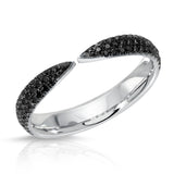 Black Diamond Claw Ring