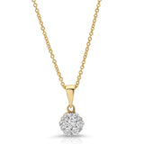 Flower Bud Diamond Necklace