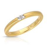 French Baguette Diamond Ring